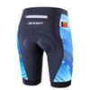 Womens Bike Shorts 4D Gel Pading Cycling Spinning Biker Bicycle Short with Pockets Wide Waistband Blue S view 1