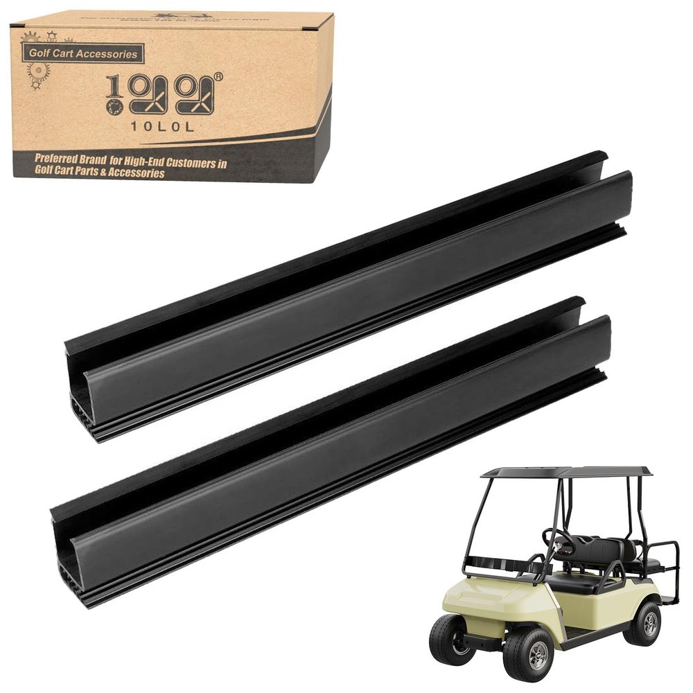 10L0L Windshield Sash Clips for Club Car DS & Precedent Golf Cart, Windshield Frame Hinge Retaining Holder Hardware OEM: 101444101 102163001, 12.4 inch Set of 2