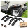 10L0L Golf Cart Front Rear Fender Flares for Club Car DS 1993-up Gas & Electric, with Stainless Steel Screws, Set of 4(Not Fit Modified Models) view 1