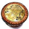 Antique Nautical Black Round Sundial Engrave Compass 3" Brass Navigation Compass with Brown Leather Box view 3