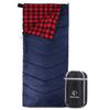 REDCAMP Cotton Flannel Sleeping Bag for Adults, XL 32/41/50F Comfortable, Envelope Sleeping Bag with Compression Sack, Red Plaid 3lbs(79"x33") view 1
