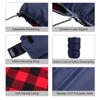 REDCAMP Cotton Flannel Sleeping Bag for Adults, XL 32/41/50F Comfortable, Envelope Sleeping Bag with Compression Sack, Red Plaid 3lbs(79"x33") view 3