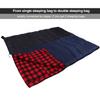 REDCAMP Cotton Flannel Sleeping Bag for Adults, XL 32/41/50F Comfortable, Envelope Sleeping Bag with Compression Sack, Red Plaid 3lbs(79"x33") view 4