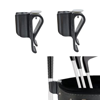 2 Pack Golf Putter Clip Golf Bag Clip on Putter Clamp Holder Golf Putter Clips Organizer Ball Marker for Golf Accessories