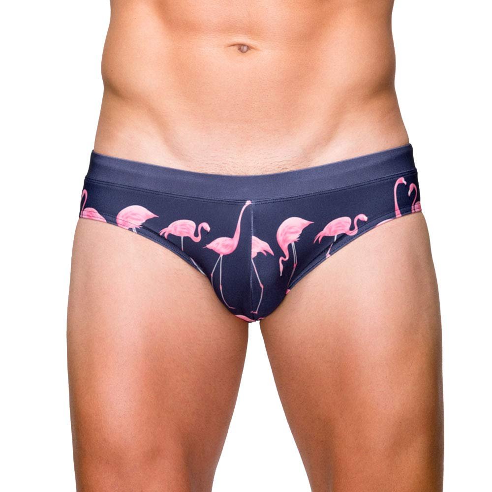 UXH Swimwear Men Sexy Swimsuits Swim Briefs Bikini Board Surf Shorts Purple Blue