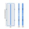 AKSPORT 8inch Air Mat Tumble Track Inflatable Gymnastics Tumbling Mats for Home Use/Cheerleading/Yoga/Training with Pump Light Blue view 2