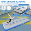 AKSPORT 8inch Air Mat Tumble Track Inflatable Gymnastics Tumbling Mats for Home Use/Cheerleading/Yoga/Training with Pump Light Blue view 3