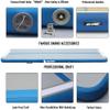 AKSPORT 8inch Air Mat Tumble Track Inflatable Gymnastics Tumbling Mats for Home Use/Cheerleading/Yoga/Training with Pump Light Blue view 4