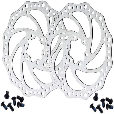 D Dymoece 2 Pcs Bike Disc Brake Rotors with 12 Bolts 140mm/160mm/180mm/203mm for MTB Mountain Road Bicycle BMX