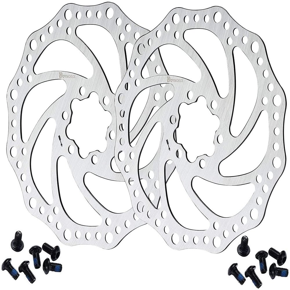 D Dymoece 2 Pcs Bike Disc Brake Rotors with 12 Bolts 140mm/160mm/180mm/203mm for MTB Mountain Road Bicycle BMX