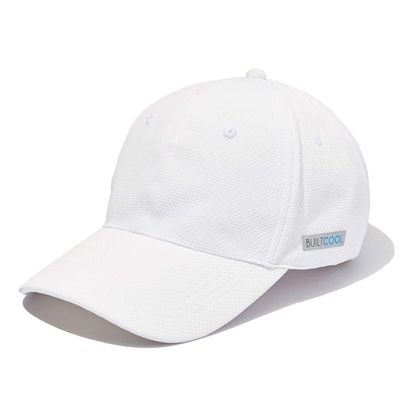 BUILTCOOL Adult Cooling Baseball Hat  Men & Women Moisture Wicking, Mesh Back, Lightweight, Performance Ball Cap for Fishing, Hiking, Kayaking, Golf, One Size, White