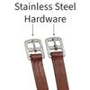 Paris Tack Schooling English Stirrup Leathers for Daily Use with One Year Warranty (60" (Extra Long), Havana) view 3
