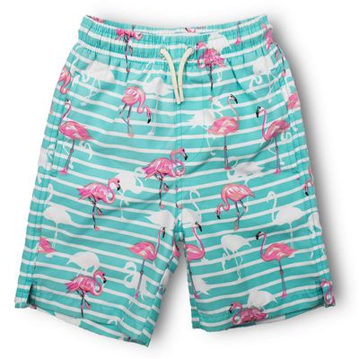 INGEAR Little Boys Quick Dry Swim Trunks UPF 50+ Beach Board Shorts Sizes 2T-14 Vibrant Patterns for Summer Adventures