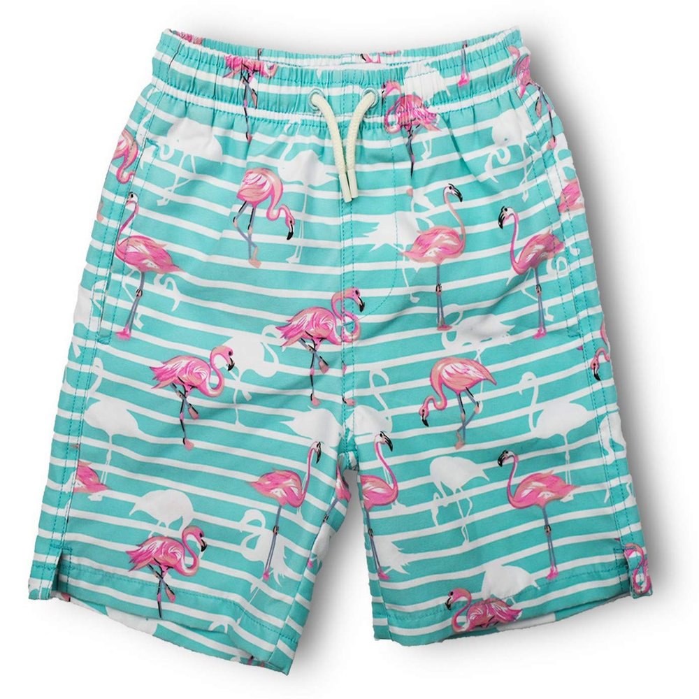 INGEAR Little Boys Quick Dry Swim Trunks UPF 50+ Beach Board Shorts Sizes 2T-14 Vibrant Patterns for Summer Adventures
