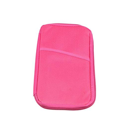 Magik 1-2 Pack Travel Wallet Passport Holder Accessories Document Organizer Bag Case (Hot Pink, 1 Pack)