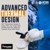 OutdoorEssentials Fingerless Winter Gloves Convertible Mittens for Men & Women - Warm Knit Flip Top Wool Mitten Gloves view 4