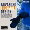 OutdoorEssentials Fingerless Winter Gloves Convertible Mittens for Men & Women - Warm Knit Flip Top Wool Mitten Gloves view 4
