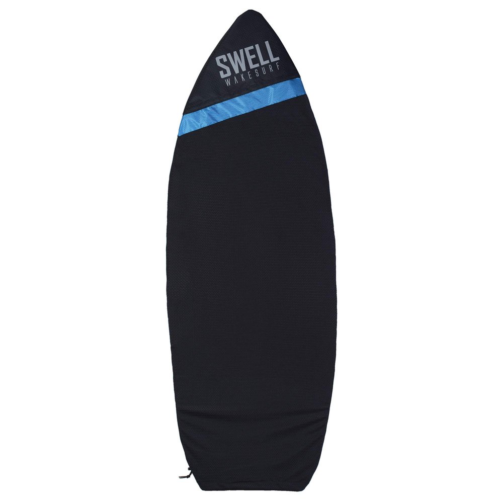 SWELL Wakesurf - Adjustable Length Wakesurf Board Sock with Padded Nose and Pocket - Wakeboard Cover - One Size Fits All Surfboard Bag (Pointed Nose - Blue)