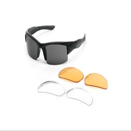 Body Specs Vibes Black Goggles Frame Smoke Lens Sunglass for Unisex44; Black
