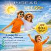 INGEAR Boys Rash Guard Long Sleeve Swim Shirt - Quick Dry UPF 50+, Kids Fishing Shirt, Dry fit Shirts for Boys Sizes XS-XL Black view 3