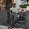 Plaid&Plain Men's Stretch Dress Pants Slim Fit Skinny Suit Pants 7101 Charcoal 29W30L view 3