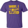 Go All Out XXXXX-Large Purple Adult Sorry I Tooted Funny Band Humor Trumpet T-Shirt view 1