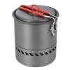 Bulin Camping Pot, 1.5L High Efficiency Backpacking Pot Ultralight Camping Cooking Set Cookware Gear with Heat-Proof Handle & Heat Exchanger for Outdoor Picnic Hiking Travel view 1
