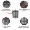 Bulin Camping Pot, 1.5L High Efficiency Backpacking Pot Ultralight Camping Cooking Set Cookware Gear with Heat-Proof Handle & Heat Exchanger for Outdoor Picnic Hiking Travel view 3