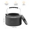 Bulin Camping Kettle, 2.2L Large Portable Stovetop Tea Kettle Fast Heating Boiling Hot Water for Open Fire Lightweight Coffee Pot with Anti-Scald Handle & Carry Bag for Outdoor Hiking Picnic Travel view 2