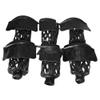 Boshen PU Leather Pool Table Pockets Pack of 6 Black Billiard Pockets Table Web Shield Set Drop Bag Nets with Diamond Pattern Screws Include view 2