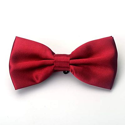 BLESSUME Steampunk Bowtie Gothic Costume Tie Retro Vintage Costume Accessory (Red 2(for adult))
