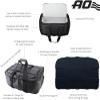 AO Coolers Stow 'N Go Carbon Soft Cooler, Low-Profile, Leakproof with High-Density Insulation, Holds Ice for 24 Hours, EVA Foam Bottom, Black, 38-Can view 2