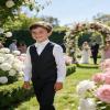 Boys' Dress Pants Gray Boys School Uniform Pants for Kids Suit Pants Trousers for Baptism Golf Easter Wedding Size 10 view 2
