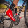 veloToze Short 2.0 Shoe Cover for Road Cycling Shoes (Red, Large/XL (EU 43-47)) view 4