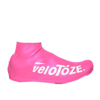 veloToze Short 2.0 Shoe Cover for Road Cycling Shoes (Pink, Large/XL (EU 43-47))