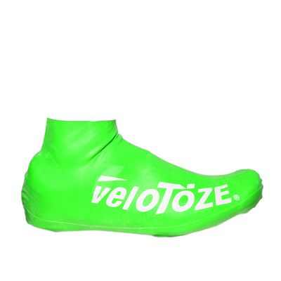 veloToze Short 2.0 Shoe Cover for Road Cycling Shoes (Viz-Green, Large/XL (EU 43-47))