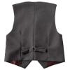 Fersumm Boys Vest for Kids Toddler Boy Dress Vest 3 Button Formal Suits Waistcoat Gray Size 6 view 2