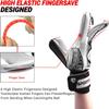Sportout Goalkeeper Gloves with Fingersave, Breathable Soccer Goalie Gloves, 4mm Latex, for Kids, Youth and Adult view 3