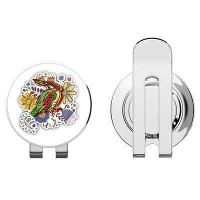 888 Graphics Colorful Bird Golf Hat Clip with Magnetic Ball Marker