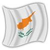 888 Graphics Cyprus Waving Flag Golf Hat Clip with Magnetic Ball Marker view 2