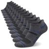 COOPLUS Mens Ankle Socks Athletic Cushioned Breathable Low Cut Tab With Arch Support - 6 Pairs view 1