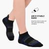 COOPLUS Mens Ankle Socks Athletic Cushioned Breathable Low Cut Tab With Arch Support - 6 Pairs view 3