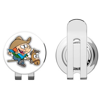 888 Graphics Cowboy Kid Funny Cartoon Golf Hat Clip with Magnetic Ball Marker