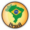 888 Graphics Brazil Map Flag Glossy Label Golf Hat Clip with Magnetic Ball Marker view 2