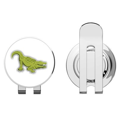 888 Graphics Alligator Golf Hat Clip with Magnetic Ball Marker