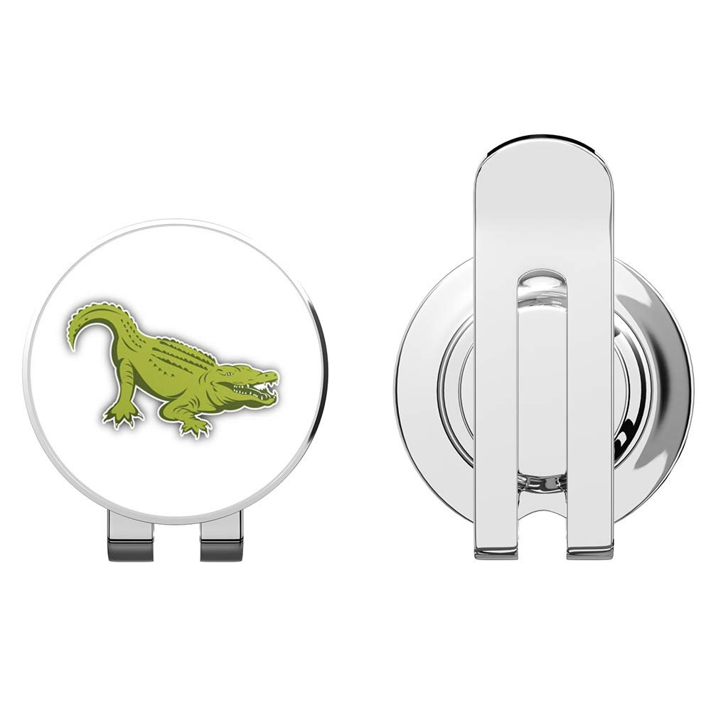 888 Graphics Alligator Golf Hat Clip with Magnetic Ball Marker