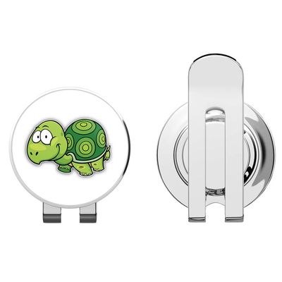888 Graphics Cute Turtle Golf Hat Clip with Magnetic Ball Marker