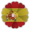 888 Graphics Spain Flag Flower Golf Hat Clip with Magnetic Ball Marker view 2