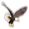 888 Graphics Bald Eagle Golf Hat Clip with Magnetic Ball Marker view 2
