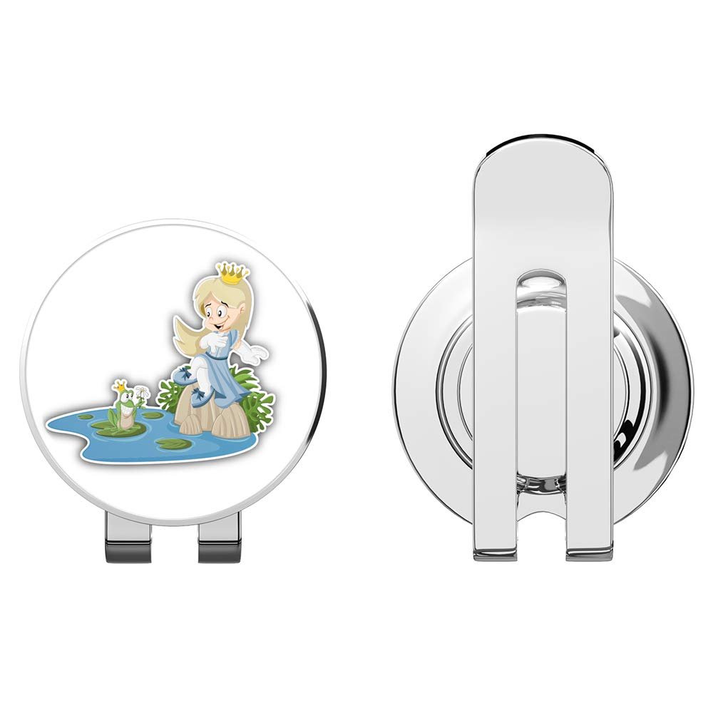 888 Graphics Cartoon Princess Frog Golf Hat Clip with Magnetic Ball Marker